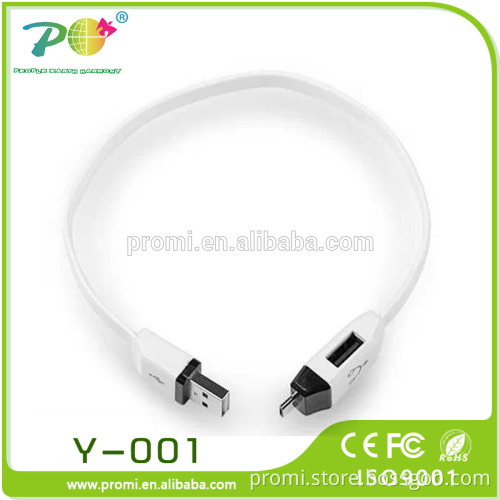 Micro-USB 2.0 On-The-Go OTG Y cable for Cellphone/Tablet